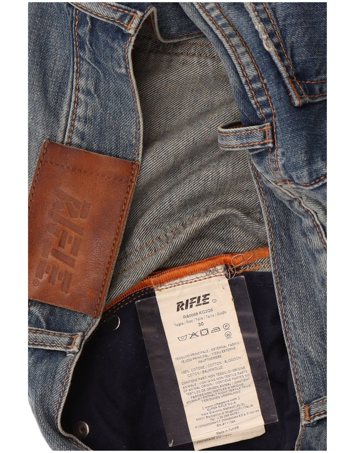 Vaqueros rectos para hombre Rifle W30 L31 Algodón azul