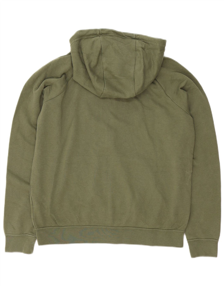 Nike - Sudadera con capucha y cremallera para hombre, color verde medio, algodón