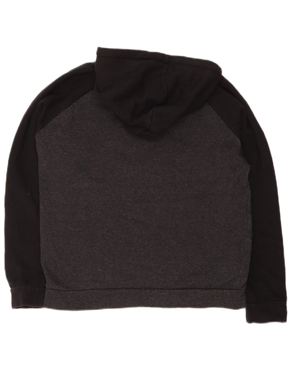 Jack & Jones Hombre Sudadera Con Capucha Gráfica De Algodón Color Block Gris Medio