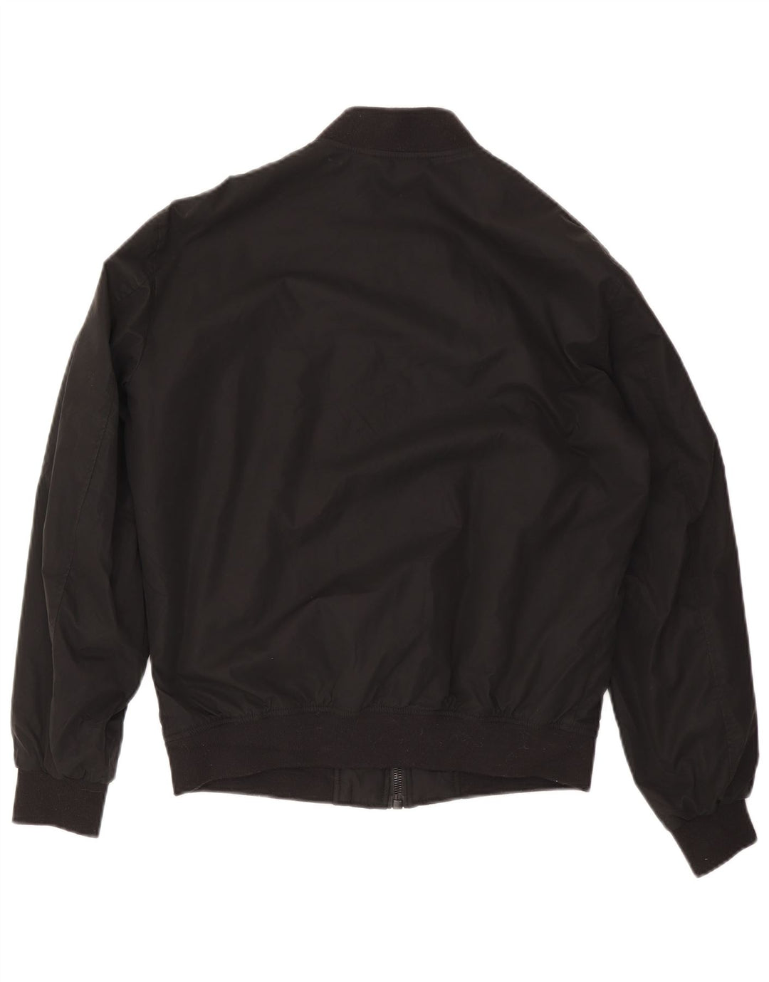 Zara Mens Loose Fit Bomber Jacket UK 36 Small Poliéster Negro