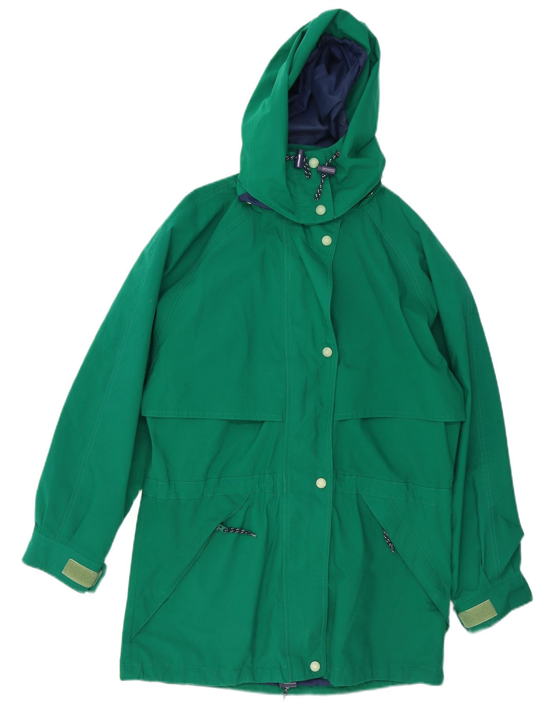 Eddie Bauer Chaqueta impermeable con capucha para hombre UK 36 Small Green Poliéster