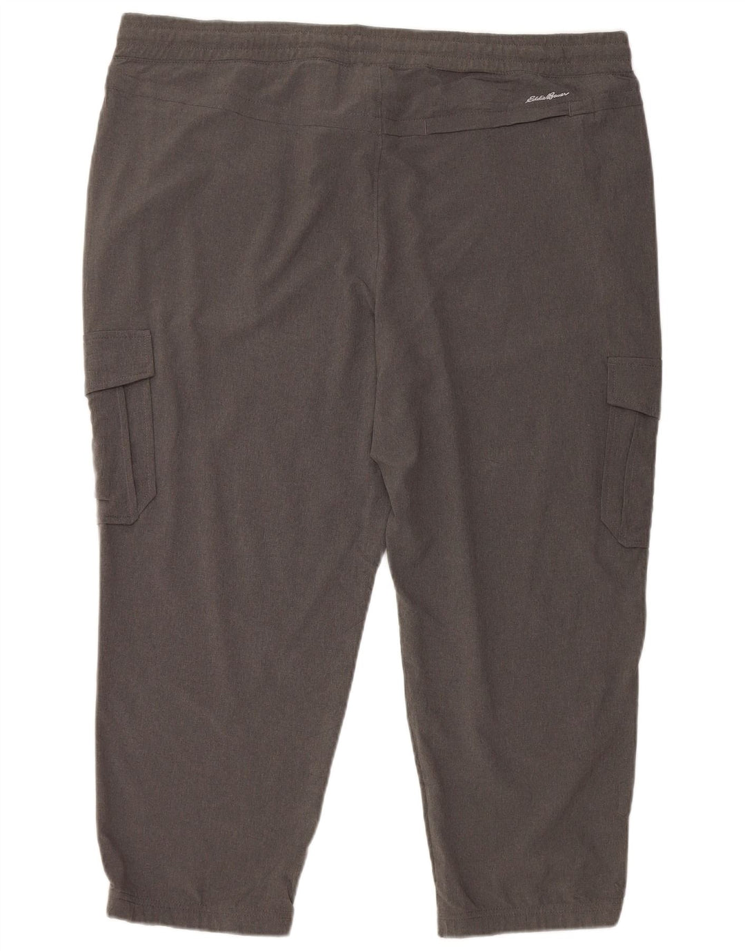 Eddie Bauer Pantalones Capri Cargo para Mujer UK 40 XL Poliéster Gris