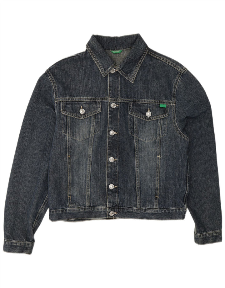 BENETTON Chaqueta Vaquera Mujer ES 40 XL Algodón Azul