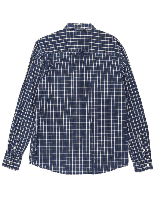 Wrangler Camisa Regular Fit De Algodón A Cuadros Azul Marino Medio Para Hombre