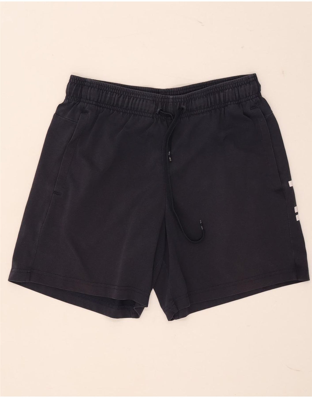 Adidas Pantalones cortos deportivos gráficos para hombre Algodón azul marino mediano