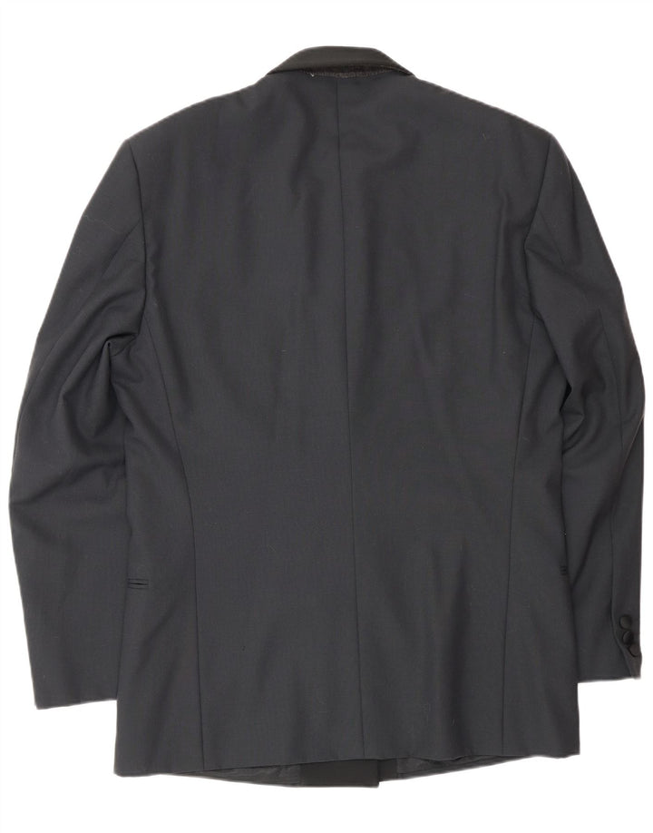 Chaqueta tipo blazer con doble botonadura para hombre Profilo IT 48 Lana virgen negra mediana