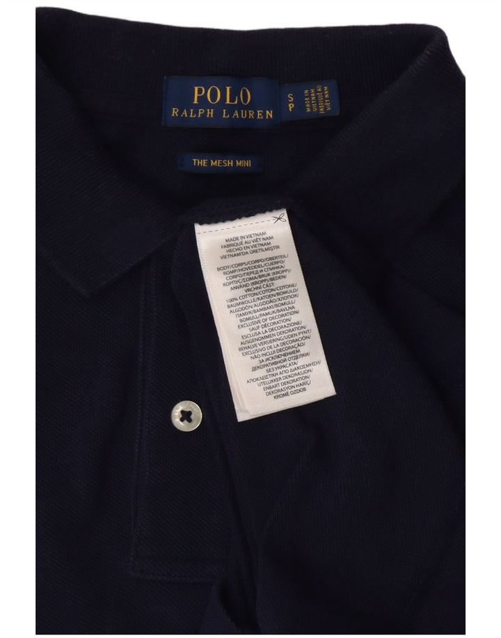 POLO RALPH LAUREN Vestido polo para mujer Reino Unido 10 Pequeño Algodón azul marino