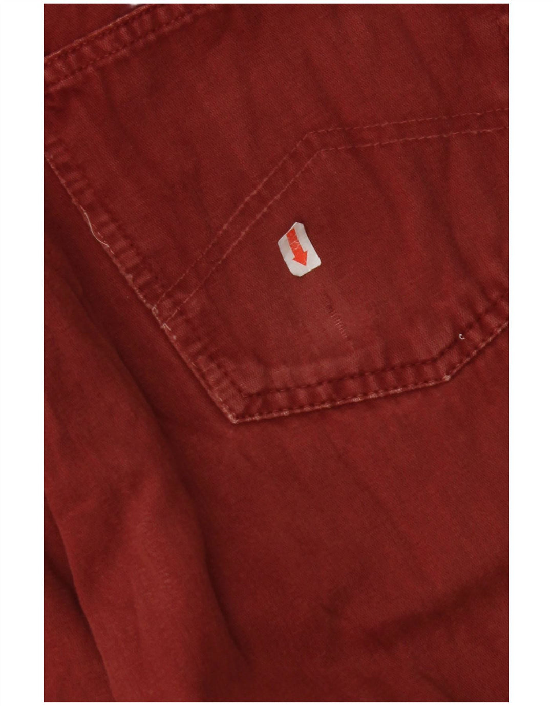 MARLBORO CLASSICS Pantalones casuales rectos para hombre W33 L29 Algodón granate