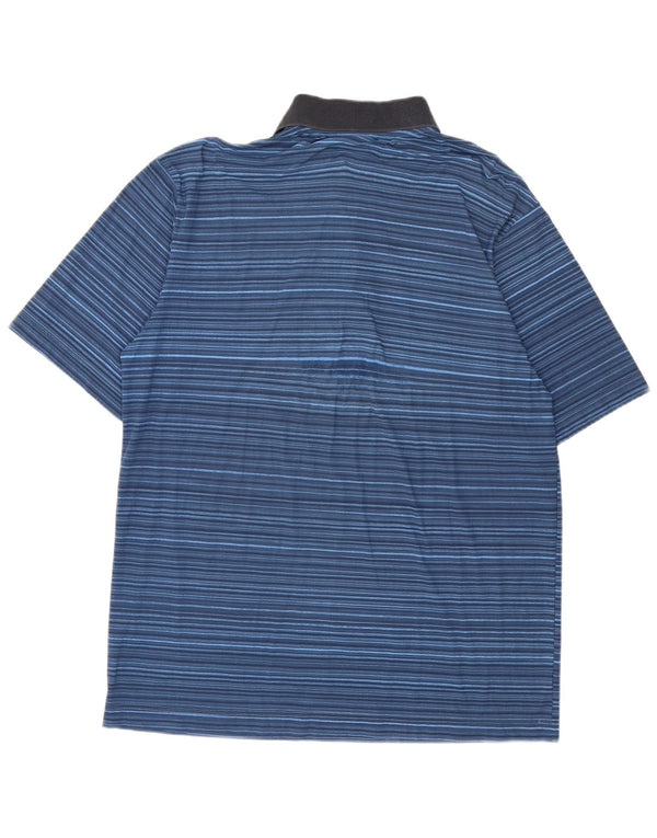AUSTRALIAN L'ALPINA Polo Hombre IT 50 Poliéster Rayas Azul Medio