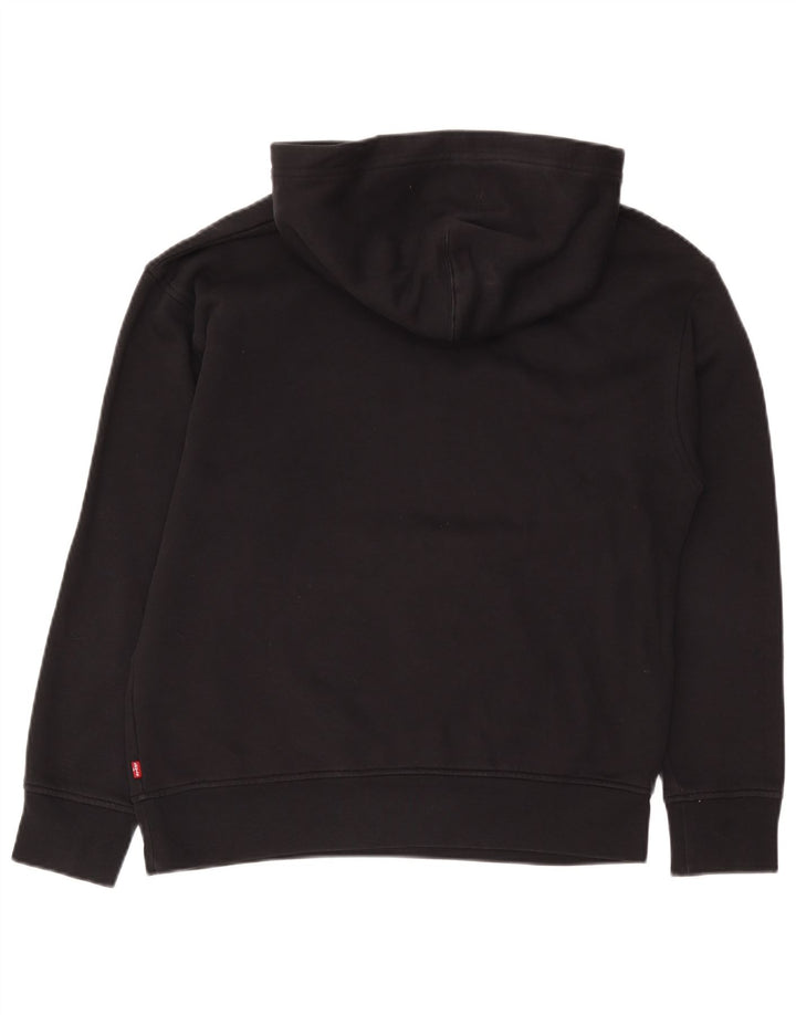 Levi's Hombre Sudadera Con Capucha Gráfica Jersey Pequeño De Algodón Negro