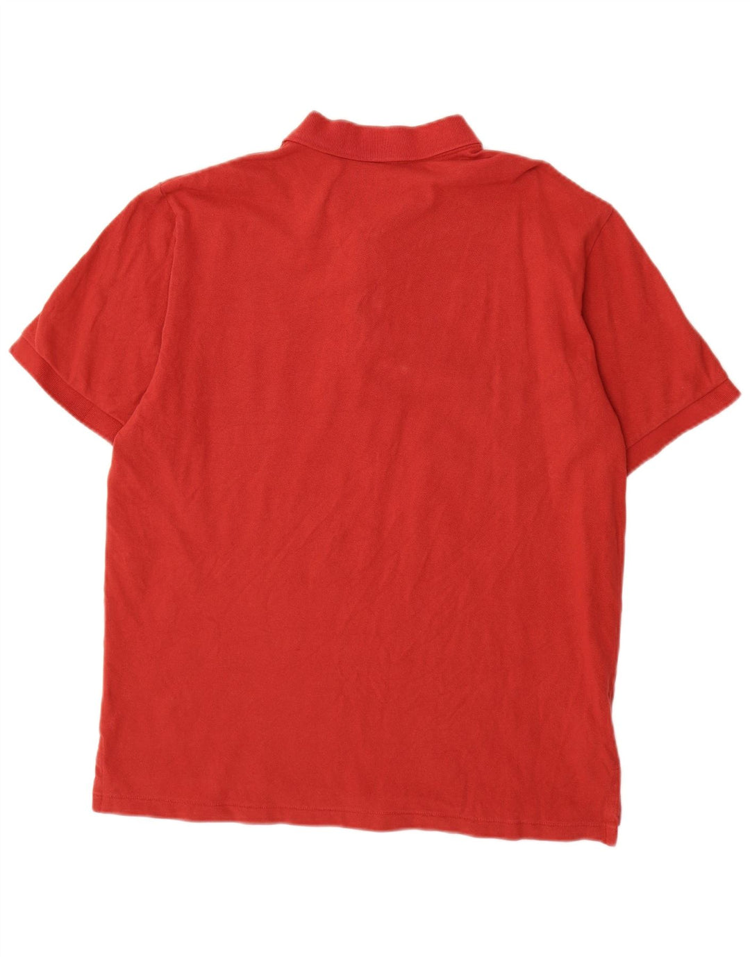 Eddie Bauer Polo para hombre grande de algodón rojo