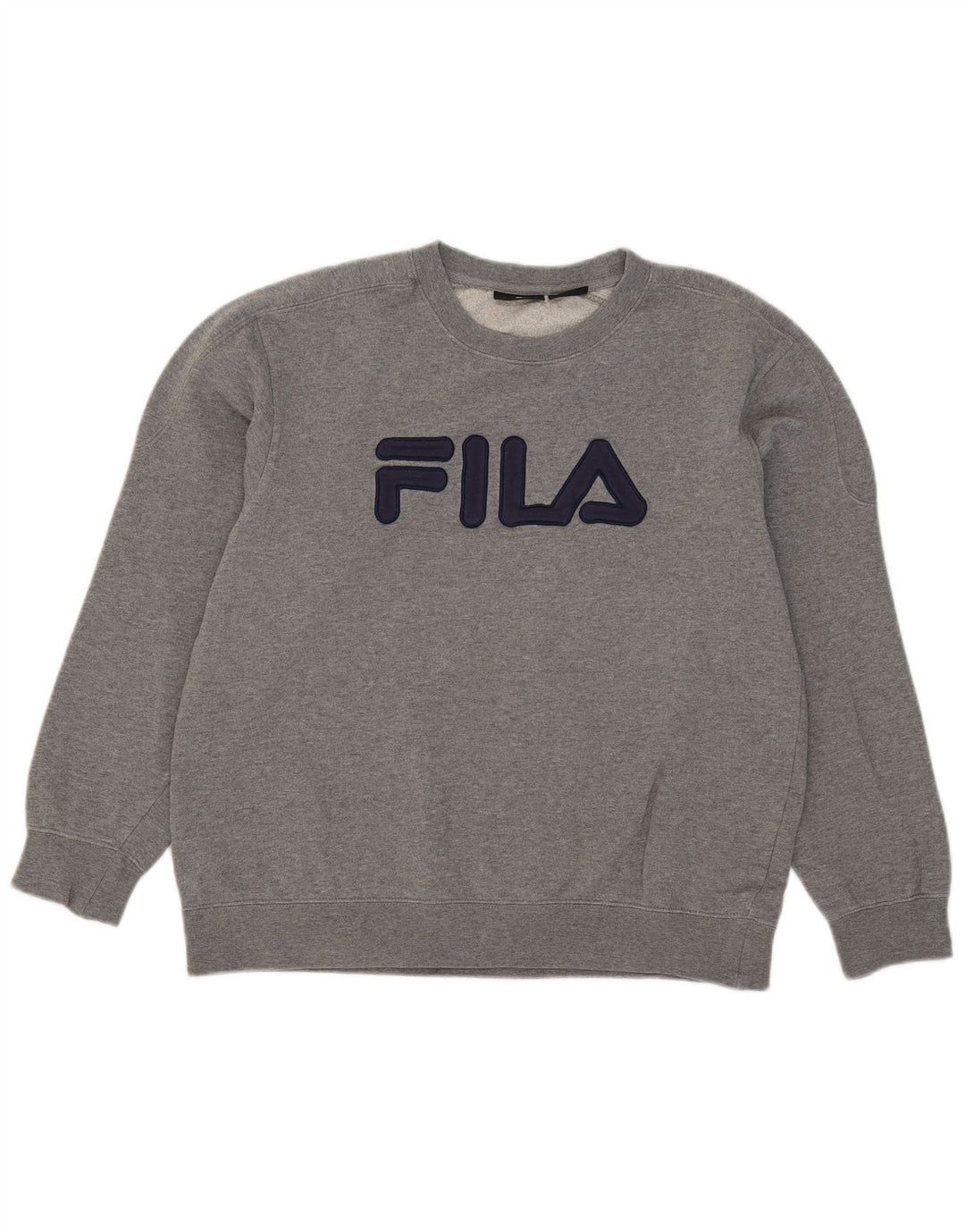Fila Hombre Graphic Sudadera Jumper Grande Gris Algodón