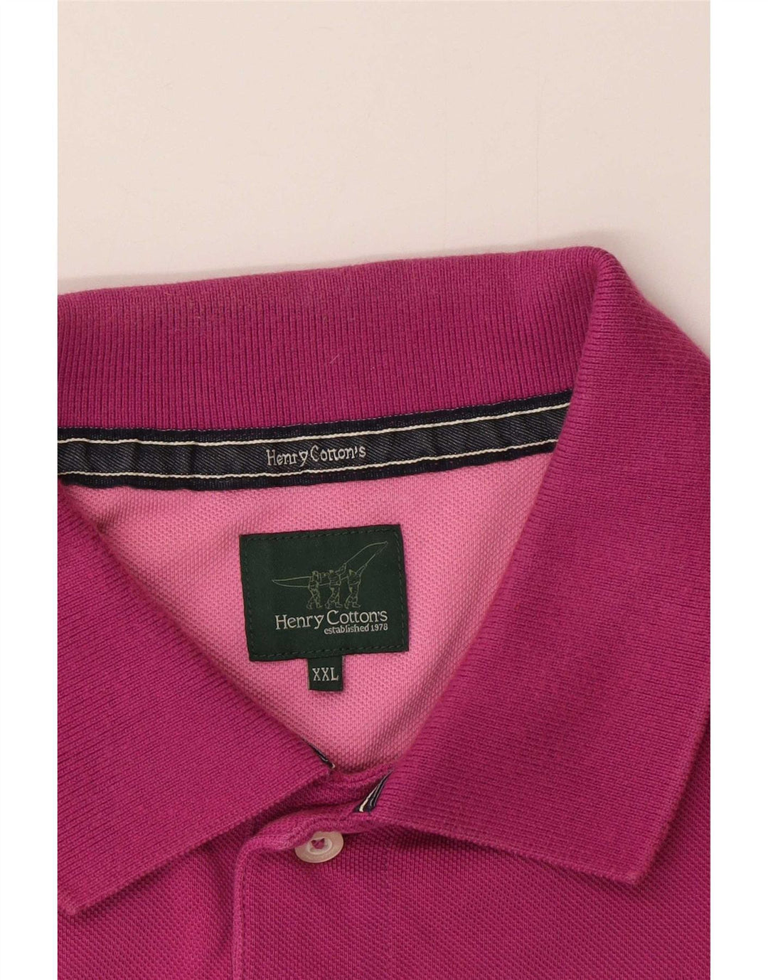 Henry Cottons Polo para hombre 2XL Rosa