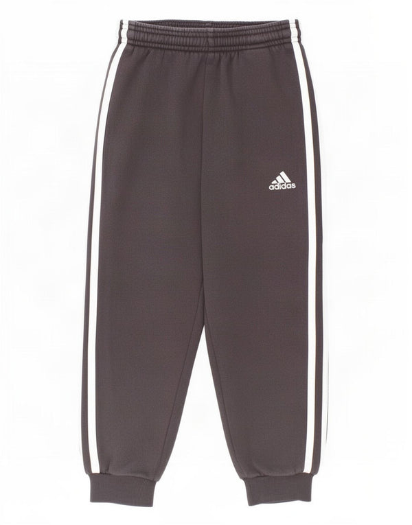 Adidas - Pantalón de chándal para niño, 5-6 años, algodón gris