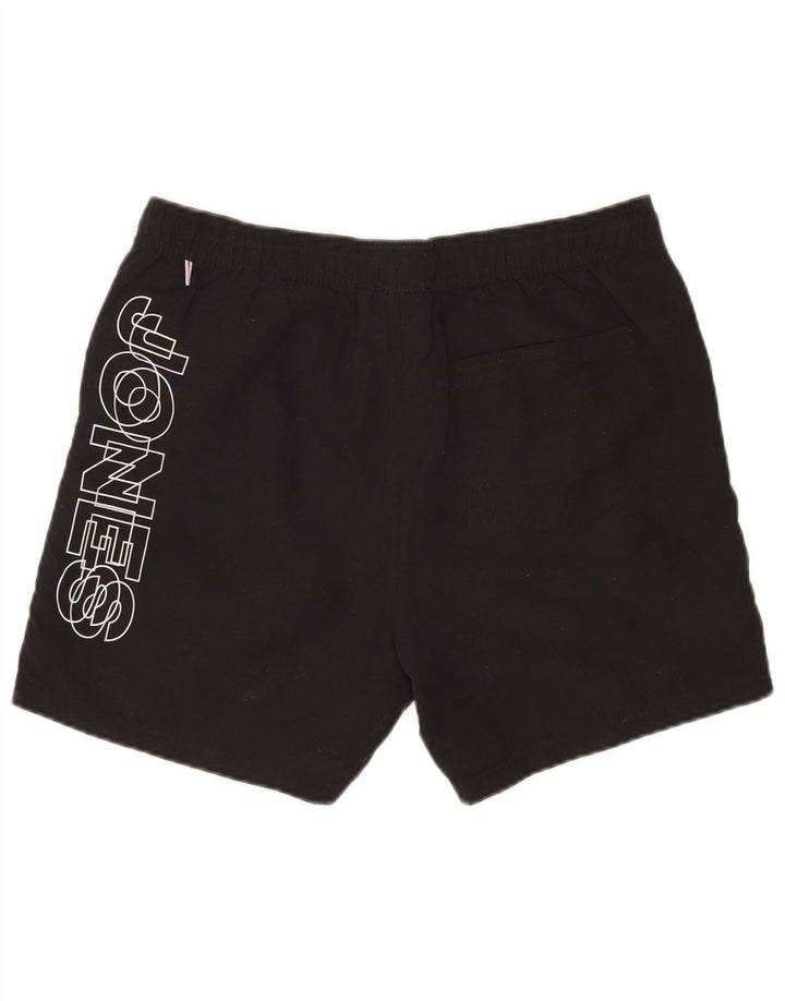 Jack & Jones Hombre Bañador Graphic Bañador Mediano Poliéster Negro
