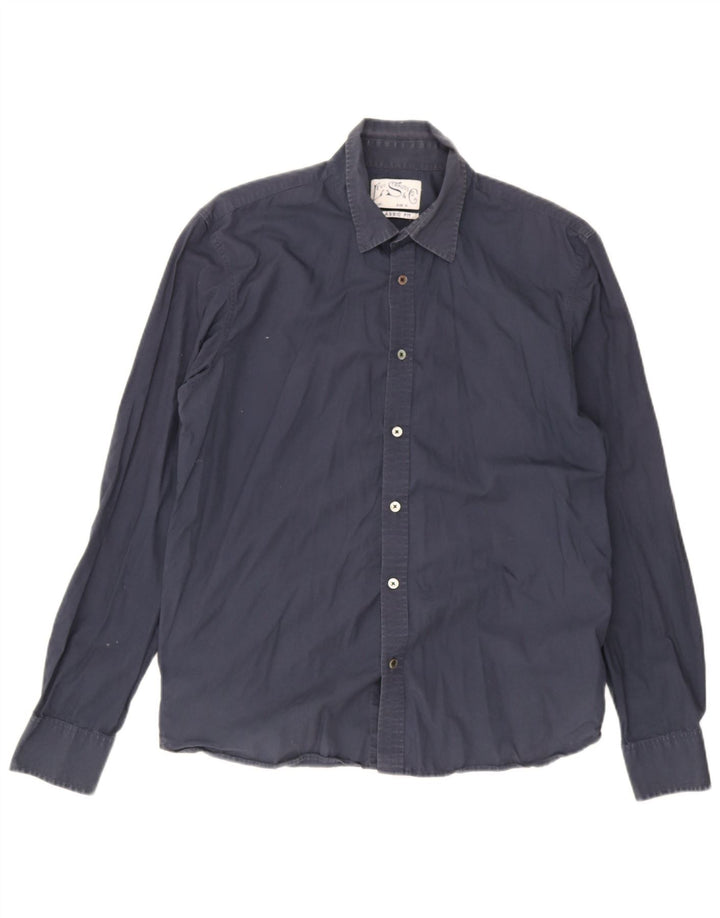 Camisa Levi's Hombre Classic Fit Algodón Azul Marino Mediano