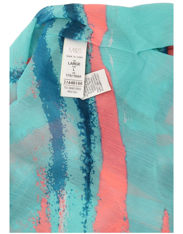 Marks & Spencer Vestido Kaftan para Mujer UK 46 Grande Multicolor Rayas