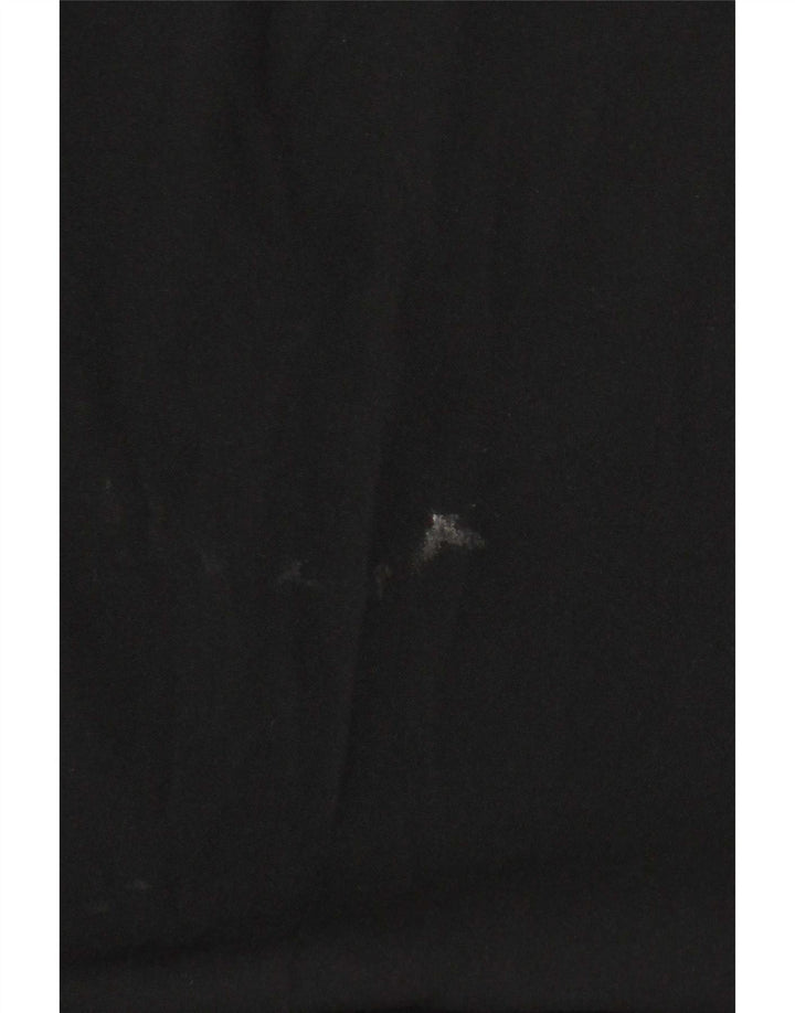 Marks & Spencer Pantalón de traje regular recto para hombre W42 L29 Poliéster negro