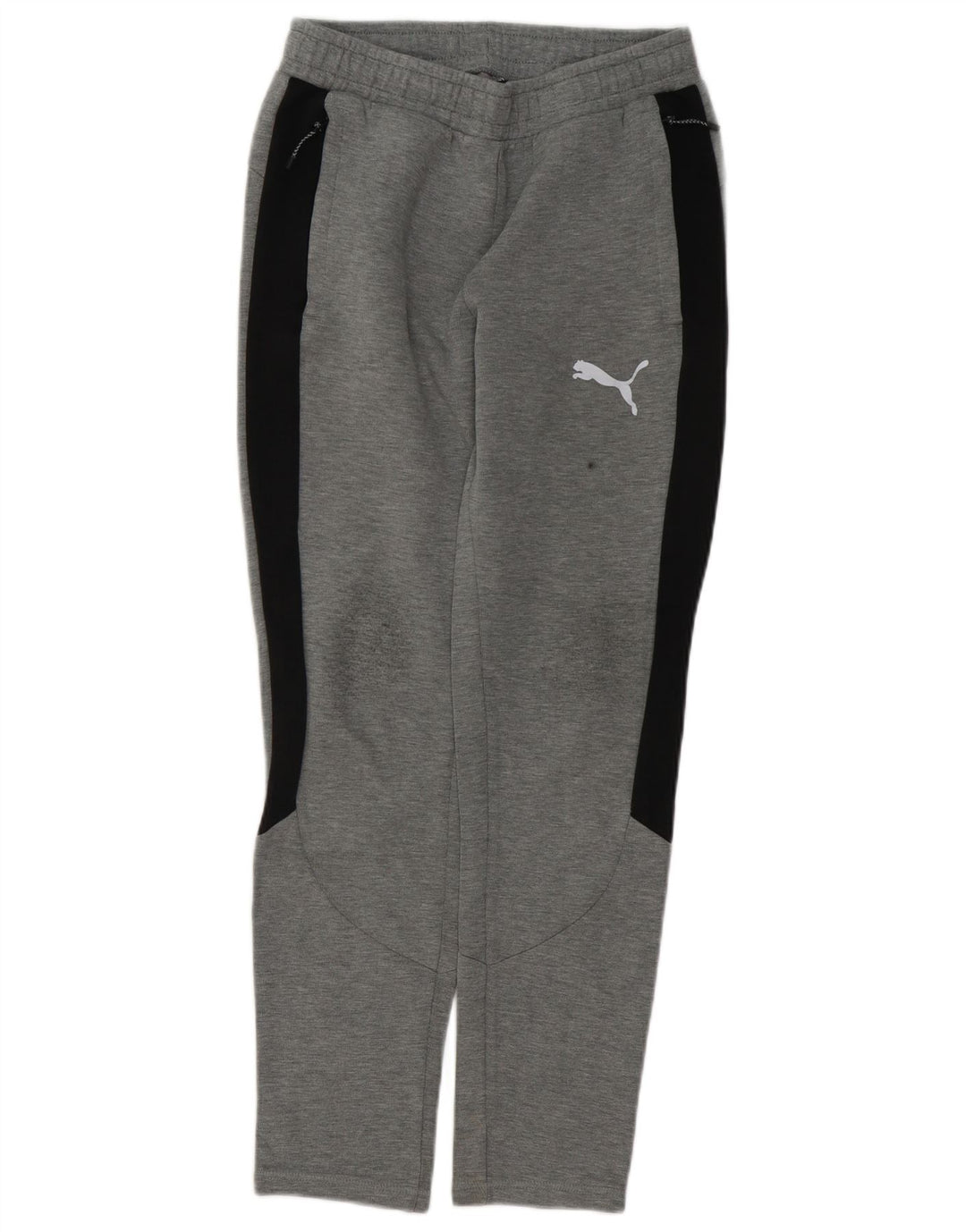 Puma Pantalones De Chándal Para Hombre De Algodón Color Block Gris Pequeño