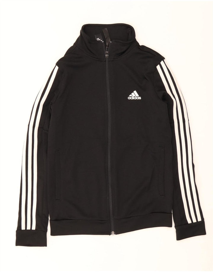 Adidas Mujer Chándal Top Chaqueta UK 4/6 XS Negro Poliéster