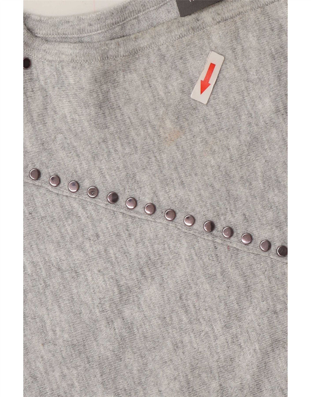 MINT VELVET Blusa extragrande para mujer UK 6 XS Poliéster moteado gris
