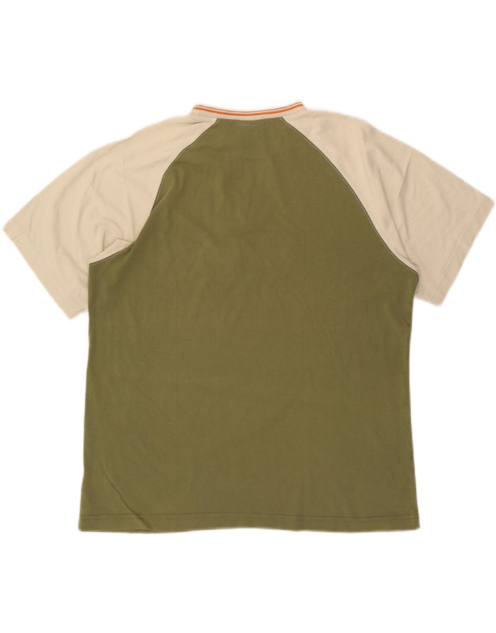REEBOK Camiseta clásica con gráfico para hombre, talla grande, color verde, algodón