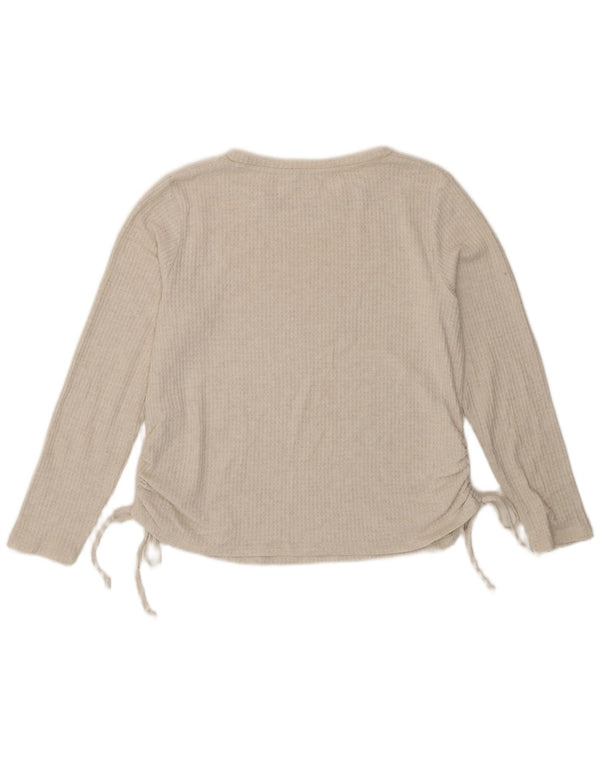 Marks & Spencer Top para mujer de manga larga UK 42 Viscosa beige medio
