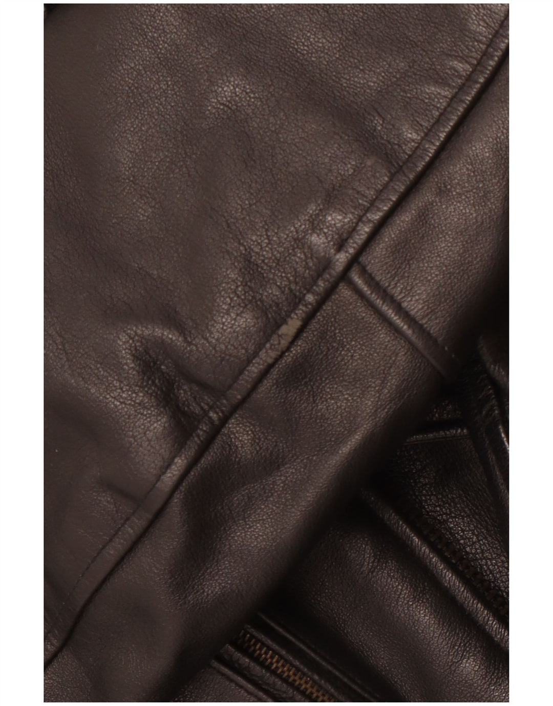 VINTAGE Chaqueta biker de cuero para hombre Reino Unido 36 Pequeño Negro