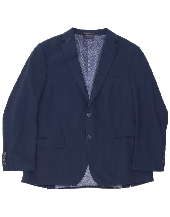 MARKS & SPENCER Chaqueta tipo blazer de corte regular con 2 botones para hombre UK 44 XL Azul marino