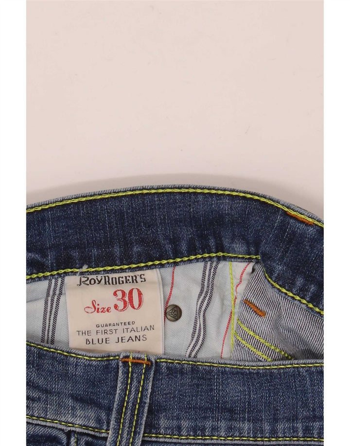 Roy Rogers Vaqueros ajustados para mujer W30 L34 Algodón azul
