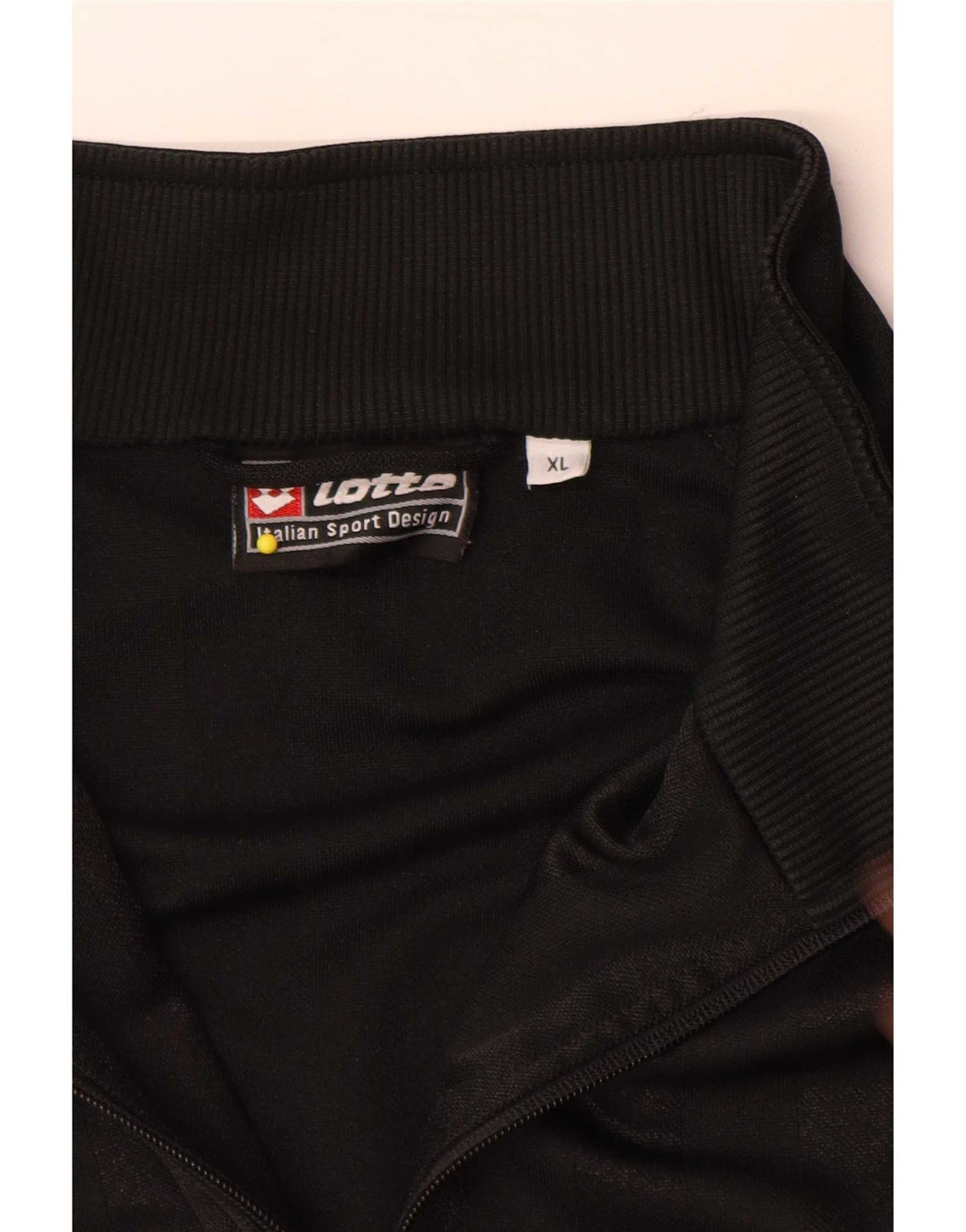 Lotto Hombre Chándal Top Chaqueta XL Negro Poliéster