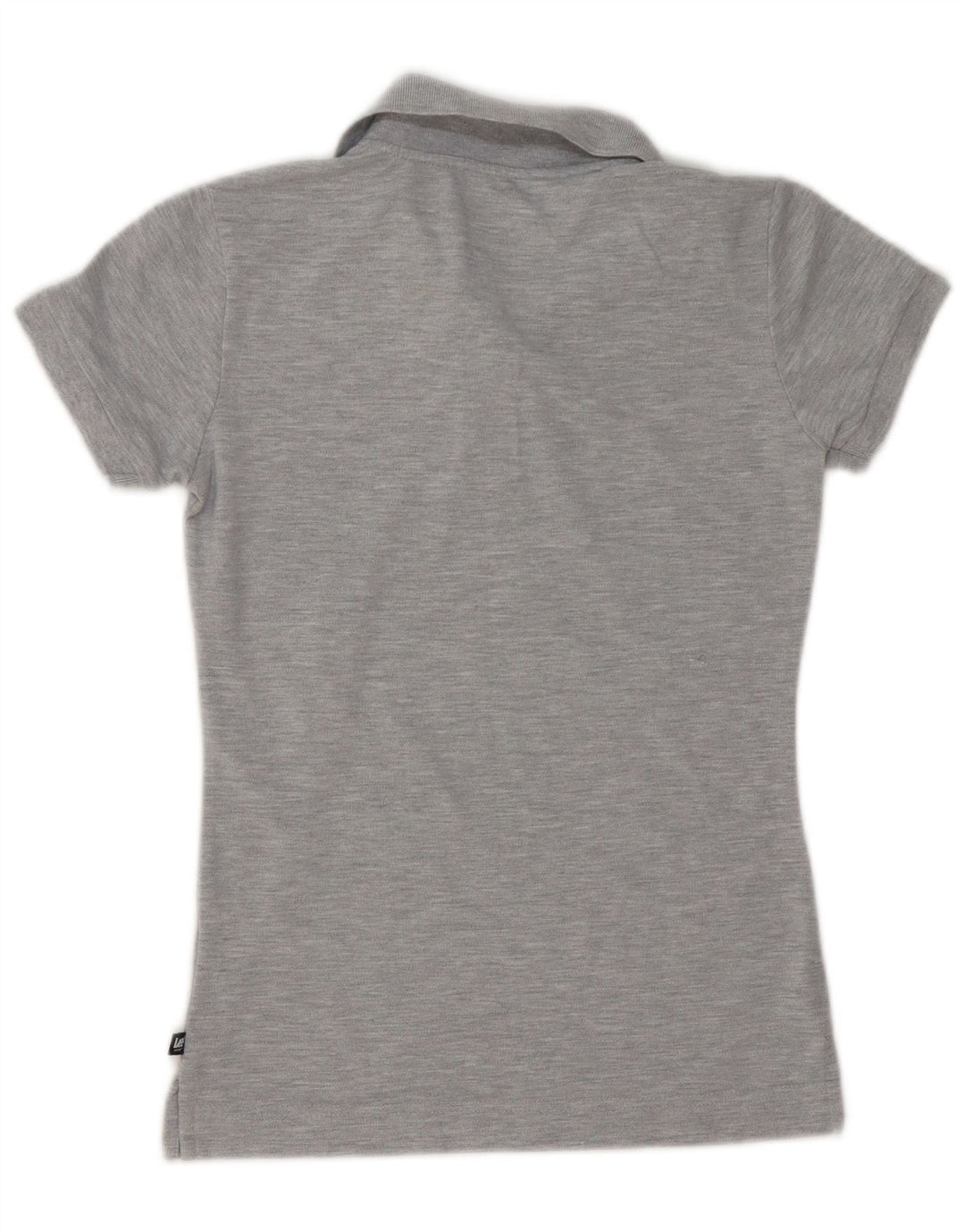 Polo Lee para mujer UK 40 Algodón moteado gris medio