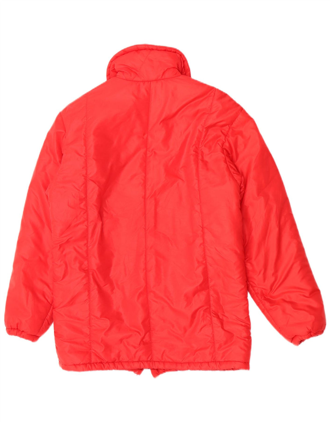 Chaqueta cortavientos vintage para mujer IT 42 Poliamida en bloque de color rojo medio