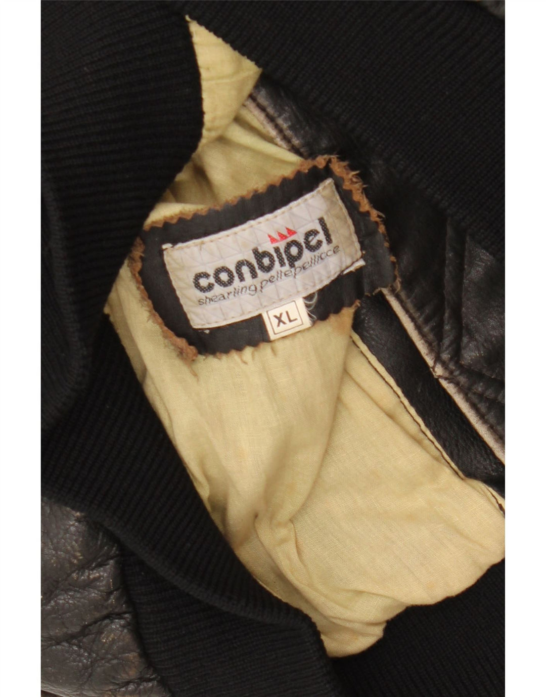 CONBIPEL Chaleco de cuero para mujer ES 40 XL Cuero negro