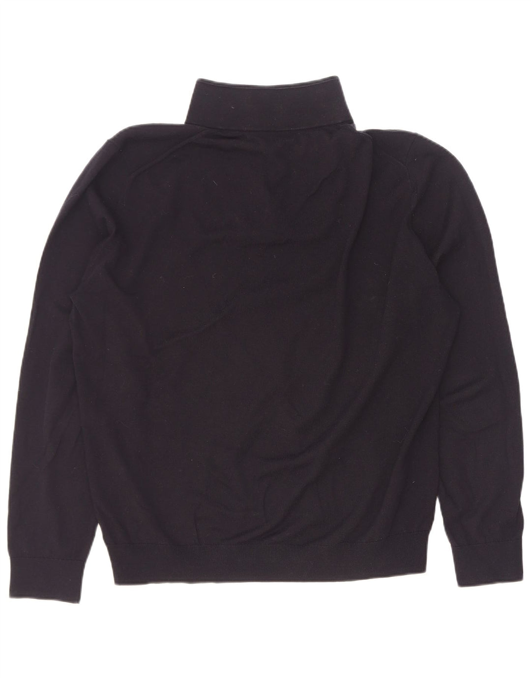Reiss Jersey con cuello y cremallera para hombre XL Lana negra