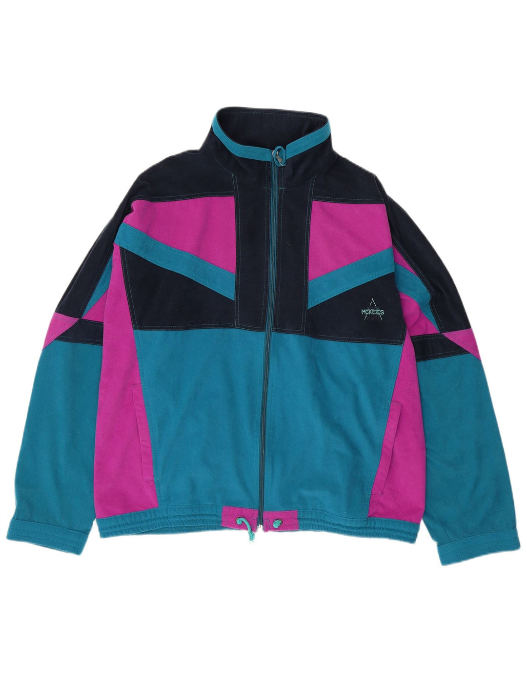 Chaqueta superior de chándal para hombre MC Kee's xL Bloque de color multicolor