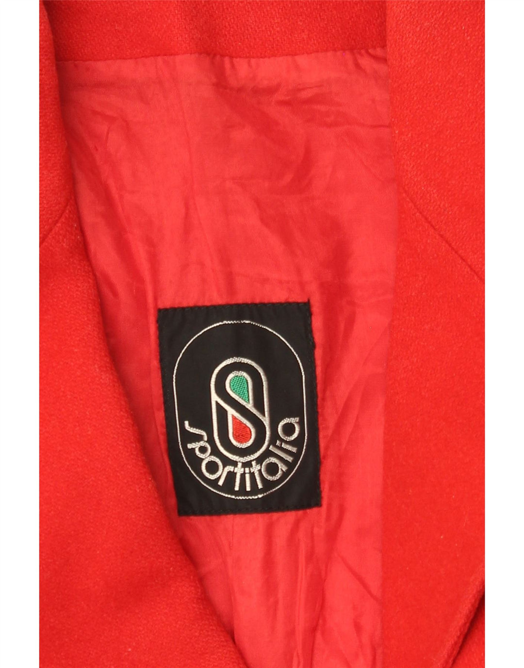 Vintage mujer 3 botones Blazer chaqueta Reino Unido 10 pequeño rojo