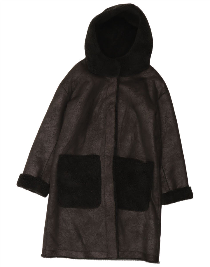 Abrigo Sherpa reversible para mujer Gina EU 42/44 Poliéster negro grande