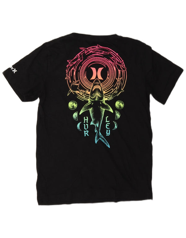 Hurley Camiseta gráfica para niños 12-13 años Grande Algodón Negro