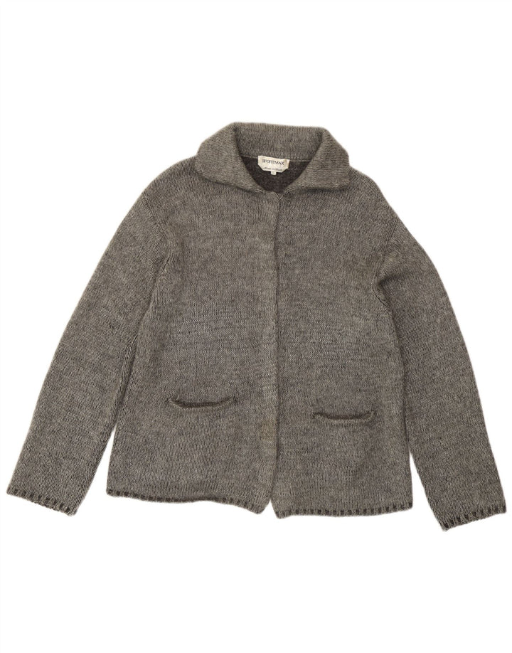 Sportmax - Cárdigan para mujer, talla 40, talla grande, color gris