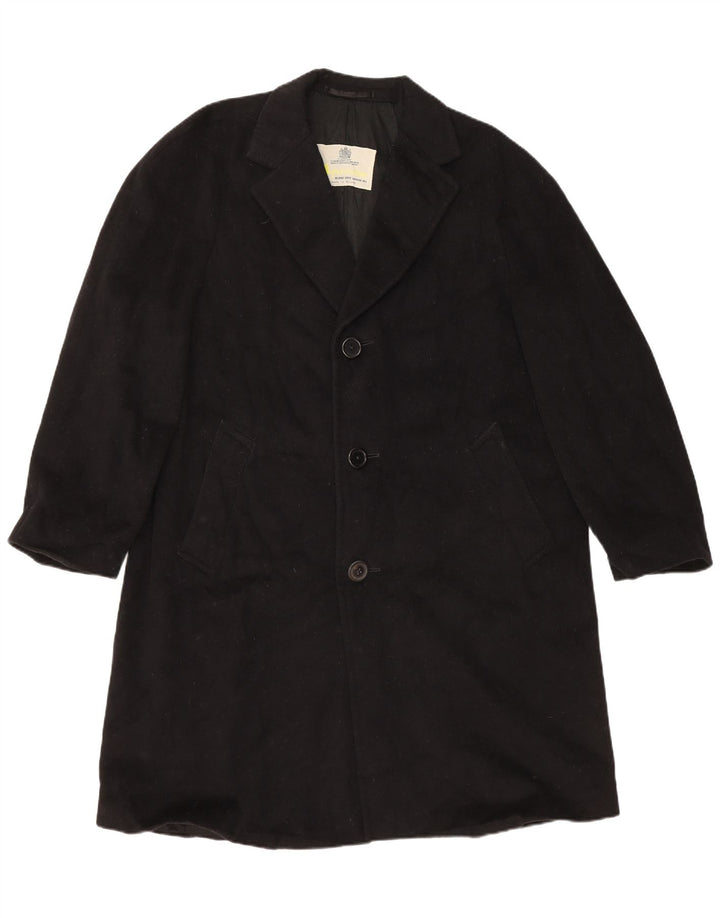 AQUASCUTUM Abrigo para mujer UK 12 Mediano Negro Lana nueva