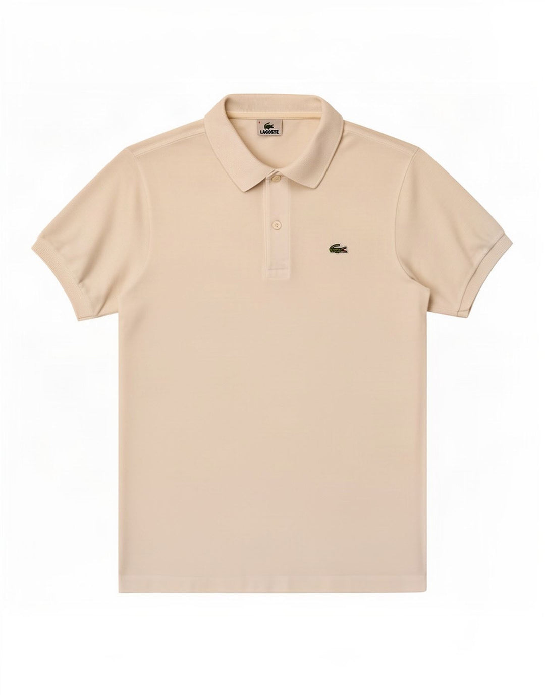 Polo Lacoste para hombre talla 4 mediano algodón blanco