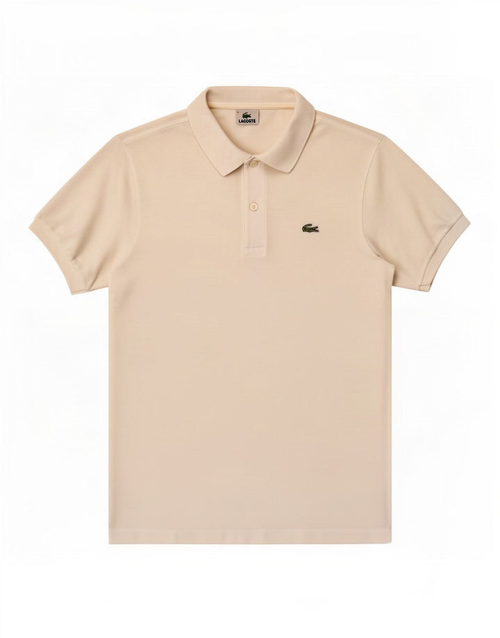 Polo Lacoste para hombre talla 4 mediano algodón blanco