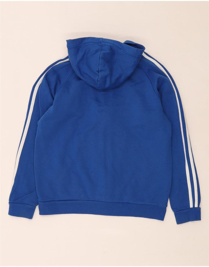 ADIDAS Sudadera con capucha y cremallera para niño 11-12 años Azul Algodón