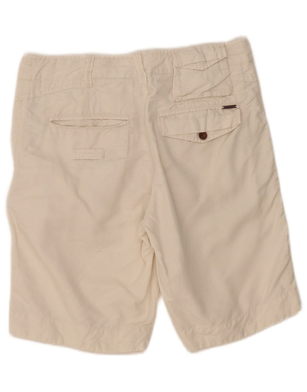 Pantalones Cortos Cargo Diesel Mujer W31 Algodón Blanco Mediano