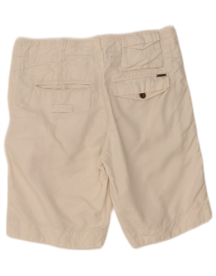 Pantalones Cortos Cargo Diesel Mujer W31 Algodón Blanco Mediano