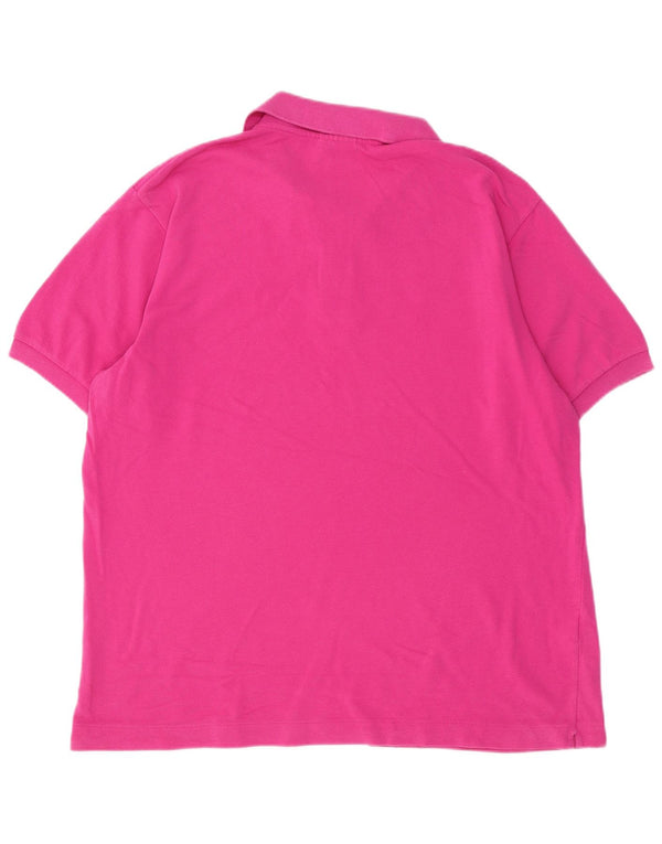 LACOSTE Polo para hombre Talla 6 XL Algodón rosa
