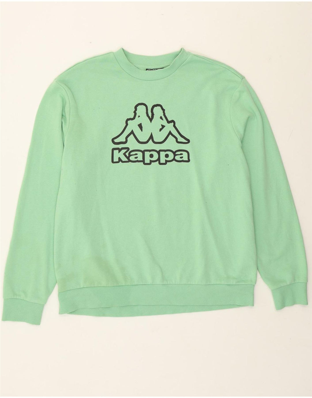 Kappa Hombre Sudadera Gráfica Jersey 2XL Algodón Verde