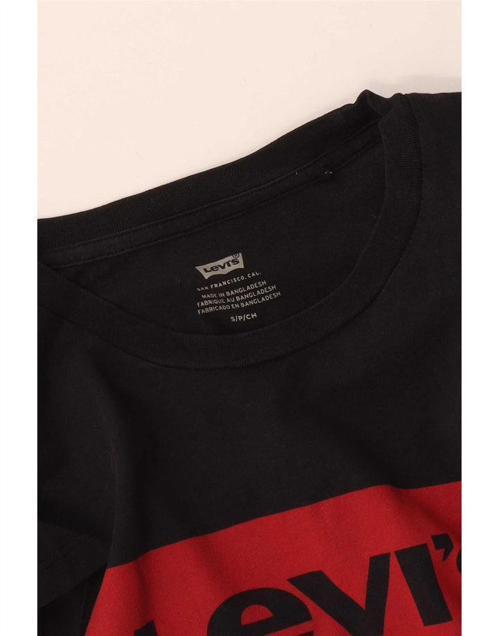 Levi's Camiseta gráfica para hombre Top Small Black