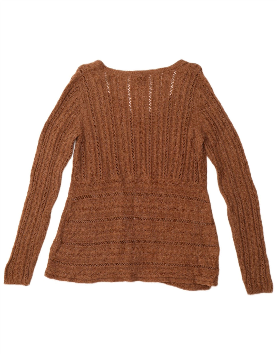 WHITE STUFF Suéter tipo cárdigan para mujer UK 46 Viscosa marrón grande